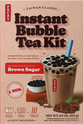 Brown Sugar instant bubble tea kit